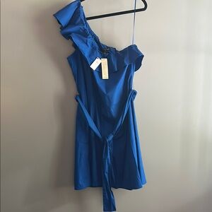 Banana Republic Blue One Shoulder Dress
